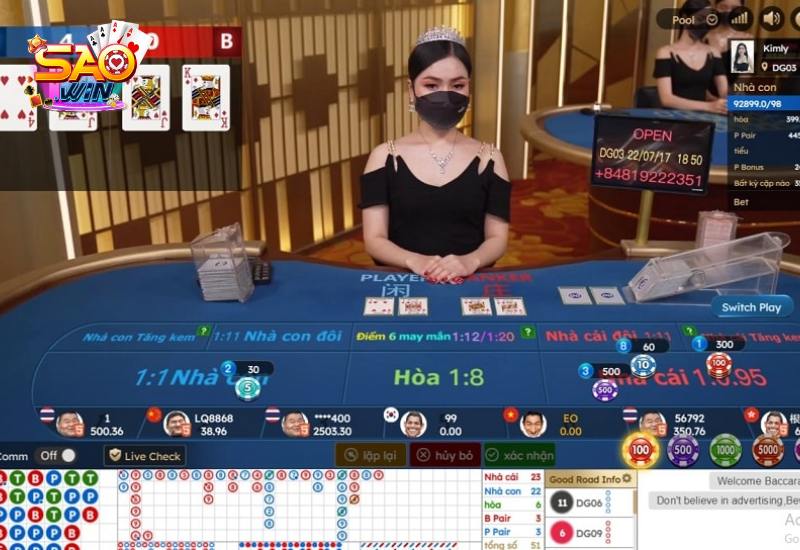 DG Casino phát sóng trực tiếp từ sòng bạc danh tiếng Genting Crown Casino