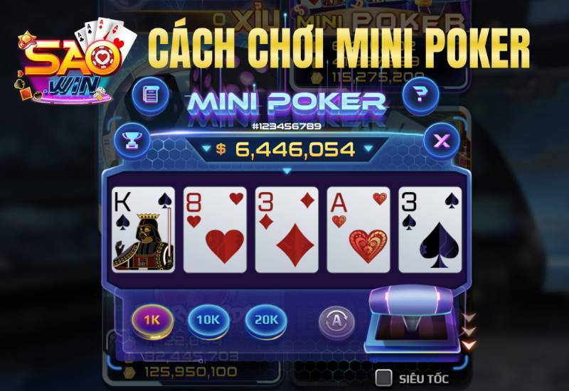 cách chơi mini poker